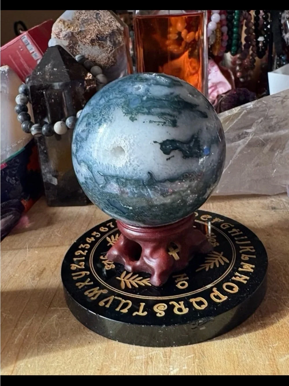 Moss Agate Sphere